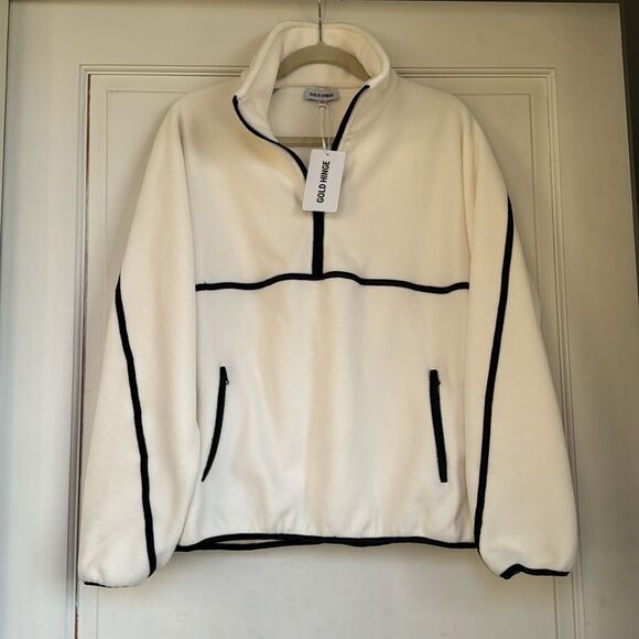 Jackets & Blazers - NEW With Tag Slightly Oversized Popover Fleece With Piping Detail